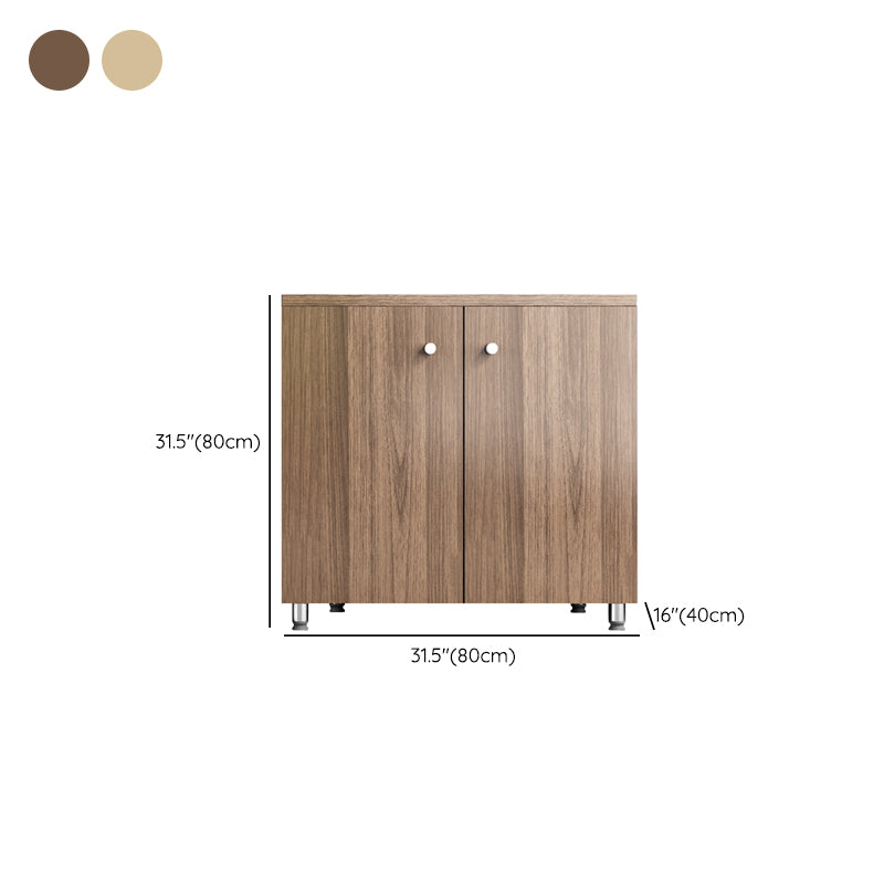 Nordic Style File Cabinet Solid Wood Frame Vertical File Cabinet