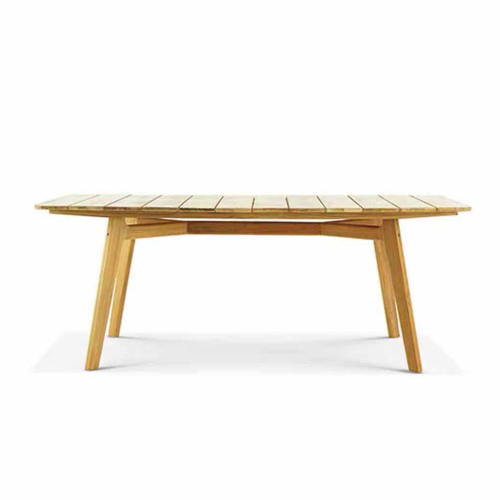 Contemporary Patio Table Solid Wood Rectangle/Square Dining Table