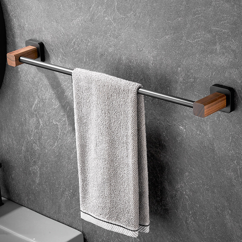 Modern Black Bathroom Set Bath Shelf Towel Bar Bath Hardware Set