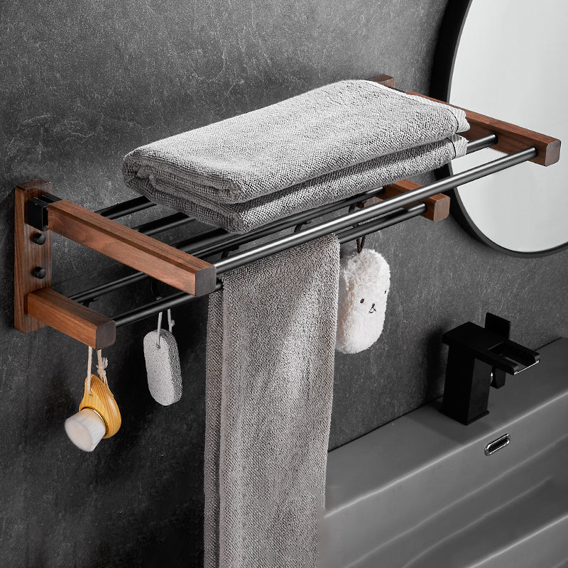 Modern Black Bathroom Set Bath Shelf Towel Bar Bath Hardware Set