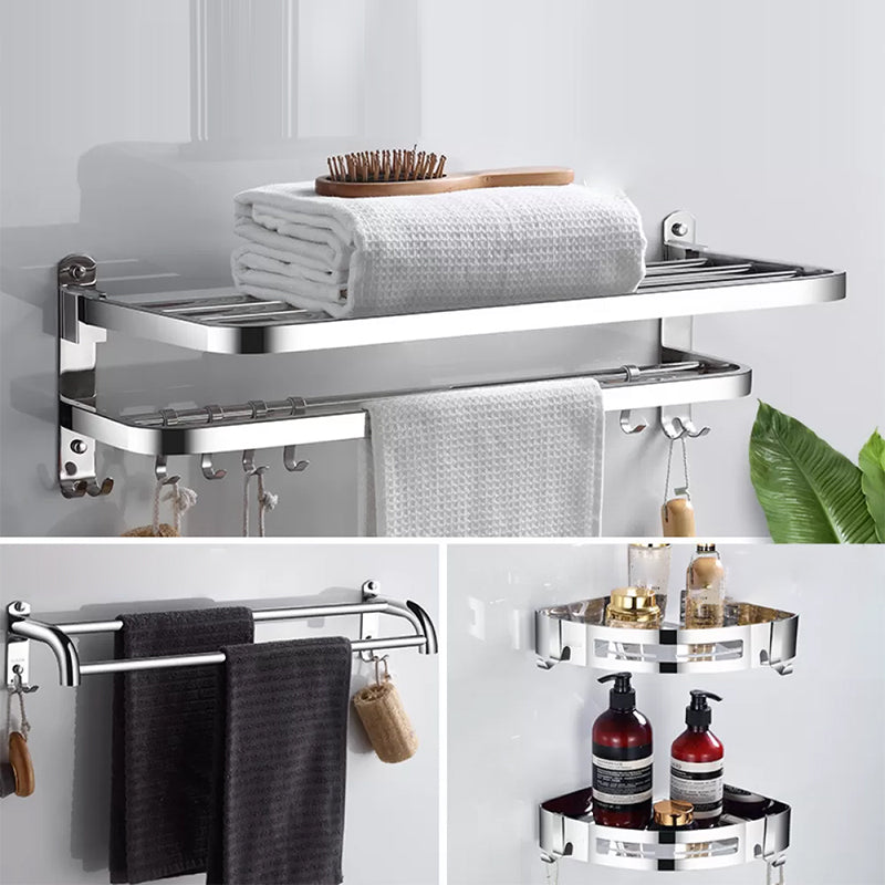 Modern Stainless Steel Bathroom Set Paper Holder Bath Shelf Bathroom Hardware