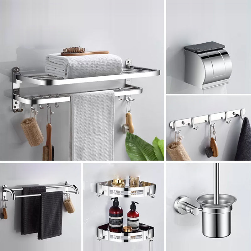 Modern Stainless Steel Bathroom Set Paper Holder Bath Shelf Bathroom Hardware