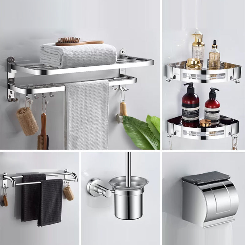 Modern Stainless Steel Bathroom Set Paper Holder Bath Shelf Bathroom Hardware