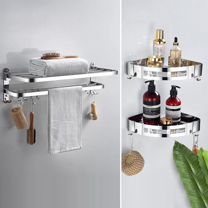 Modern Stainless Steel Bathroom Set Paper Holder Bath Shelf Bathroom Hardware