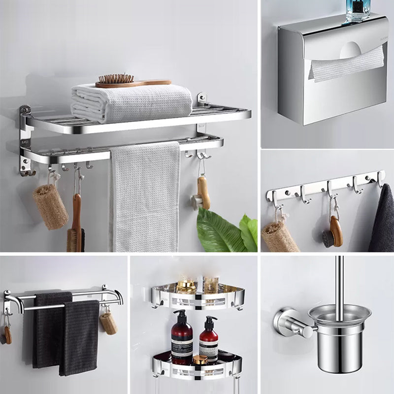 Modern Stainless Steel Bathroom Set Paper Holder Bath Shelf Bathroom Hardware