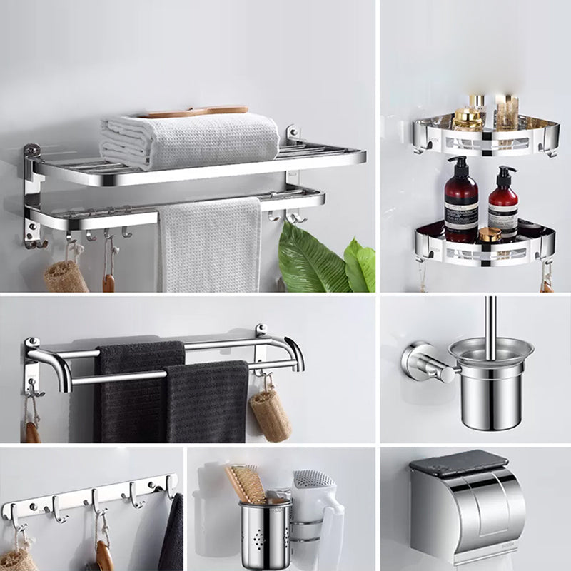 Modern Stainless Steel Bathroom Set Paper Holder Bath Shelf Bathroom Hardware