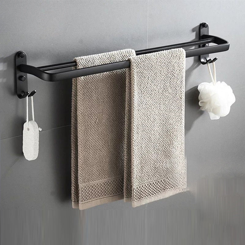 Modern Bathroom Accessory Kit Black Soap Dish Bath Shelf Bathroom Set