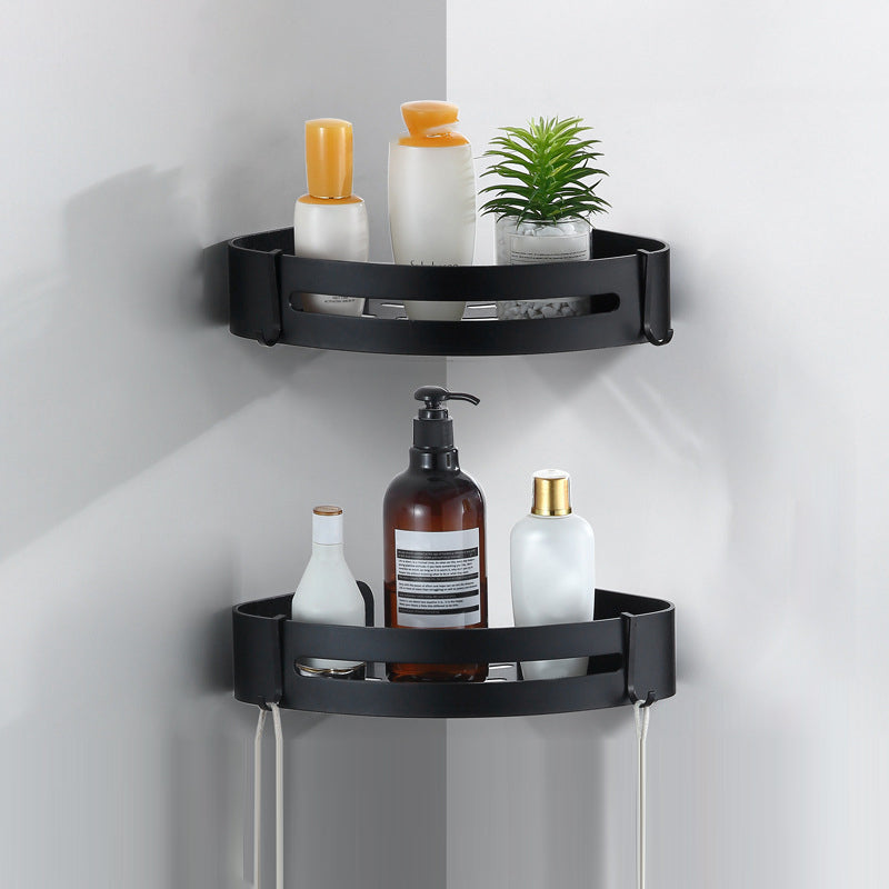 Modern Bathroom Hardware Black Paper Holder Bath Shelf Bathroom Accessory Kit