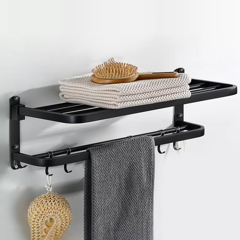 Modern Bathroom Hardware Black Paper Holder Bath Shelf Bathroom Accessory Kit