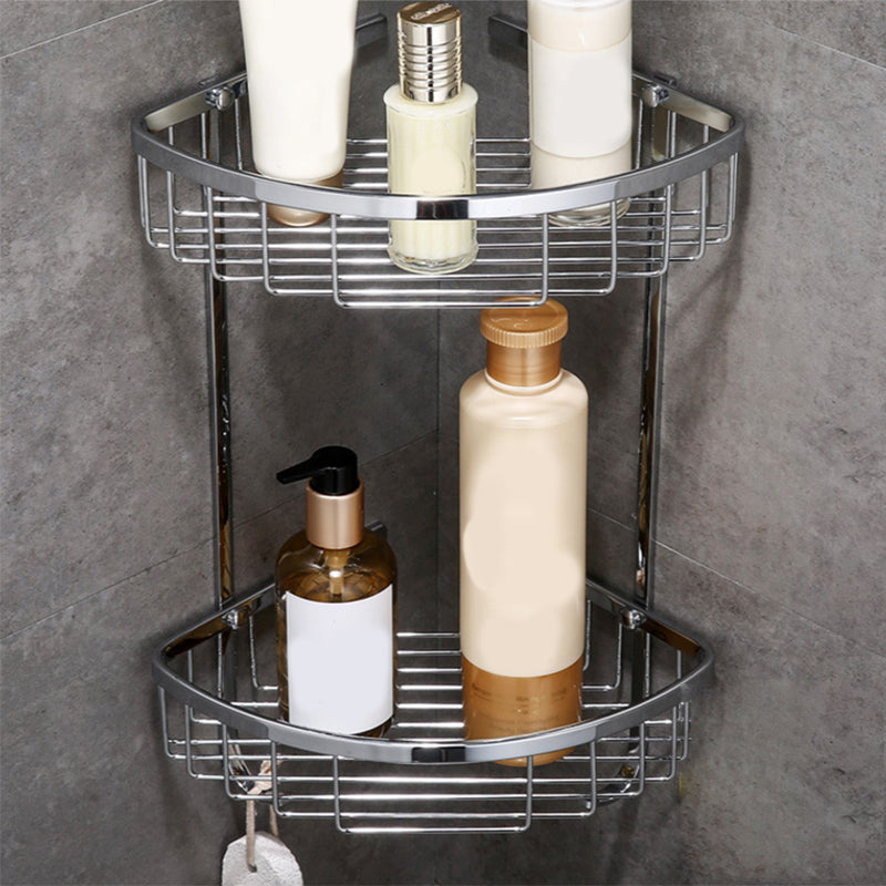 Modern Bathroom Hardware Paper Holder Bath Shelf Silver Bathroom Accessory Kit