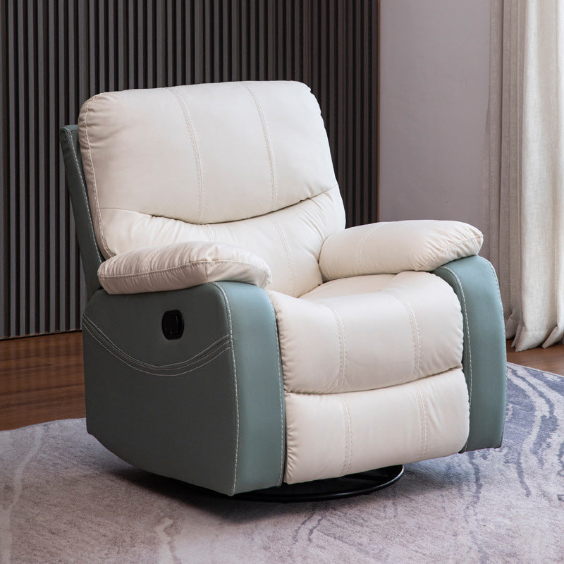 Contemporary Rocking Standard Recliner 35.4" Wide Solid Color Recliner Chair