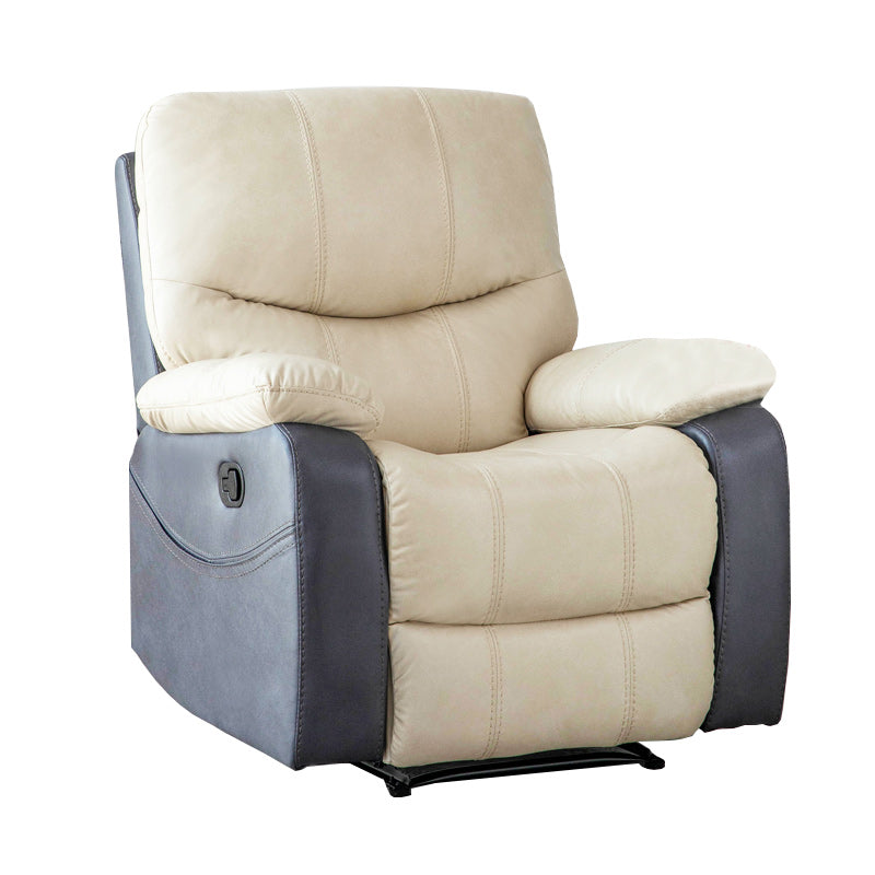 Contemporary Rocking Standard Recliner 35.4" Wide Solid Color Recliner Chair