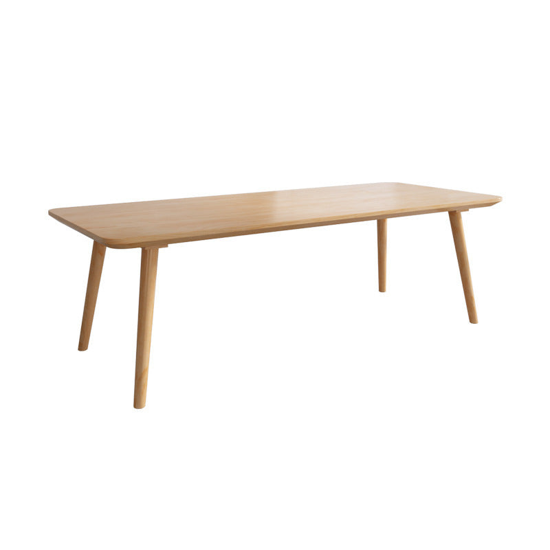 Rectangular Shaped Laptop Table Reversible in Natural Writing Desk for Office