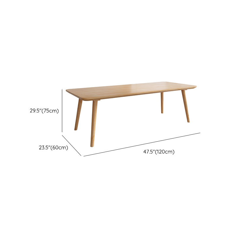 Rectangular Shaped Laptop Table Reversible in Natural Writing Desk for Office