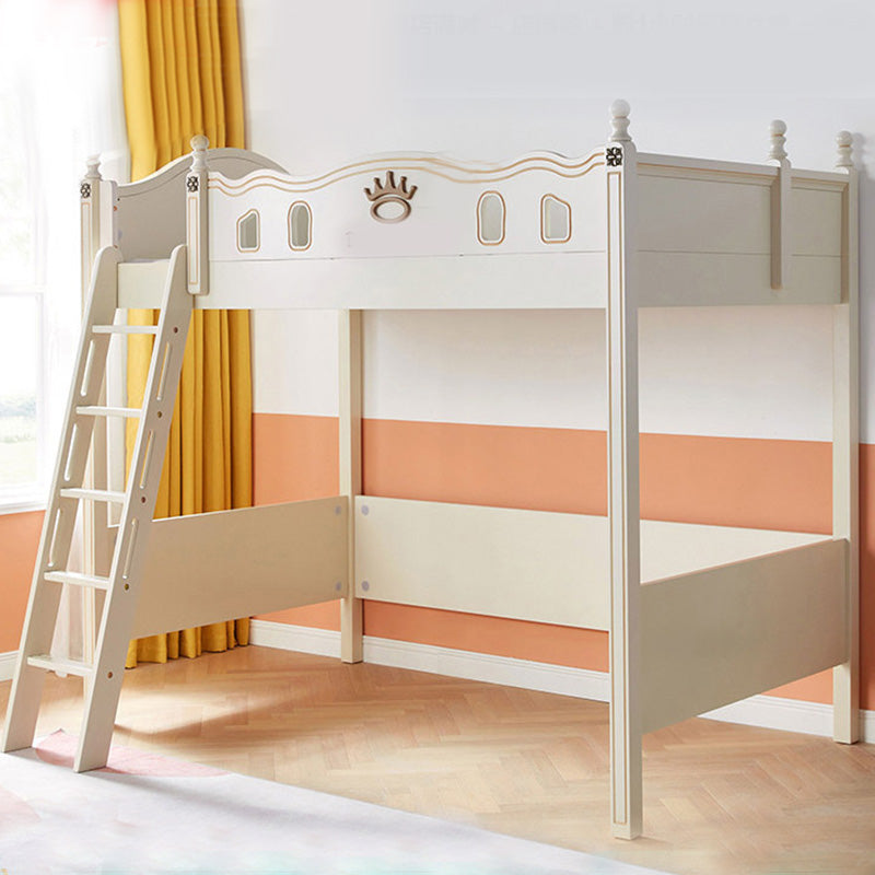 Stairway Loft Bed Mattress Included No Theme Bunk Bed with Guardrail