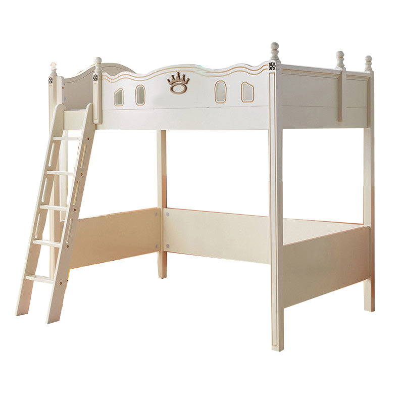 Stairway Loft Bed Mattress Included No Theme Bunk Bed with Guardrail