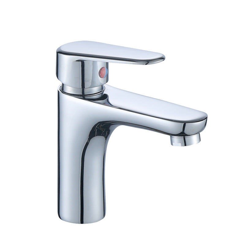 Modern Sink Faucet Solid Color Brass Basin Lavatory Faucet for Bathroom