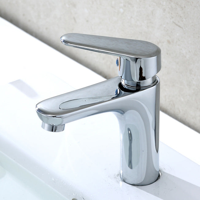 Modern Sink Faucet Solid Color Brass Basin Lavatory Faucet for Bathroom