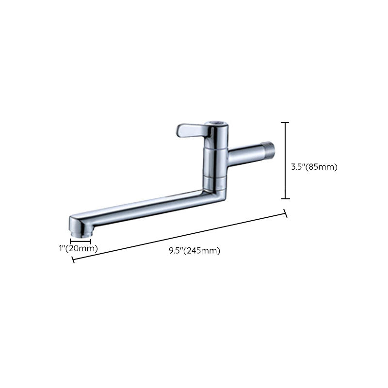 Modern Faucet 1-Handle and 1-Hole Single Level Pot Filler Kitchen Faucet