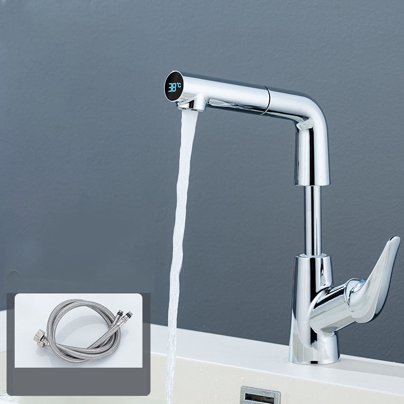 Modern Sink Faucet Solid Color Vessel Sink Faucet for Bathroom