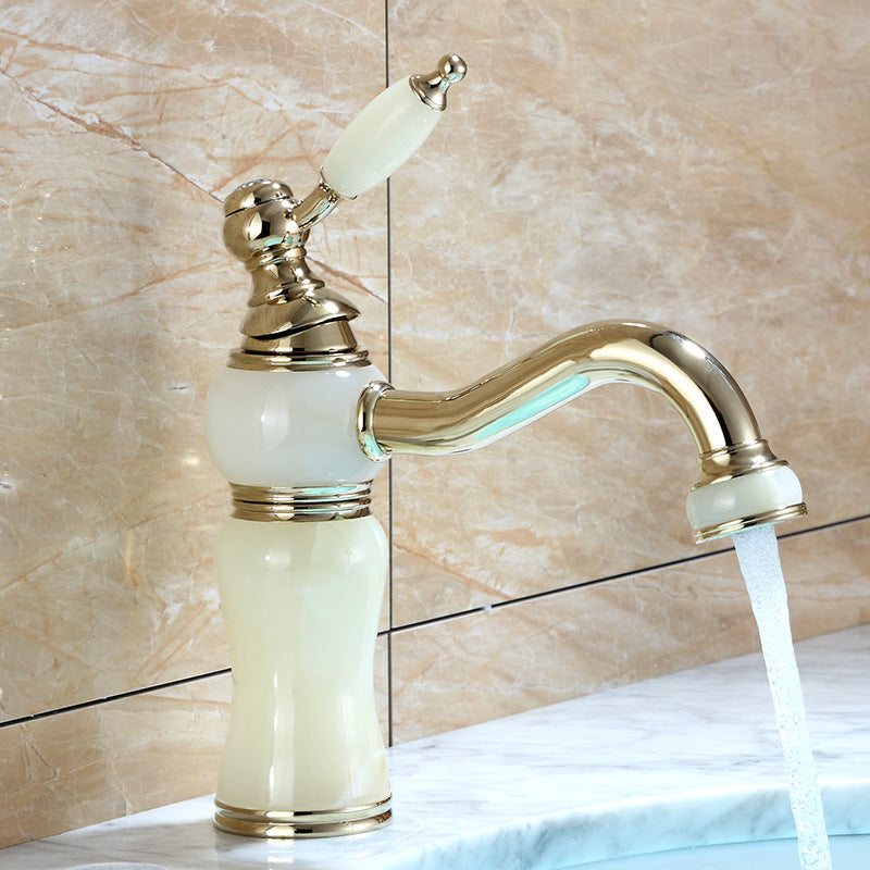 Luxury Vessel Faucet Brass Lever Handles Low Arc Basin Lavatory Faucet