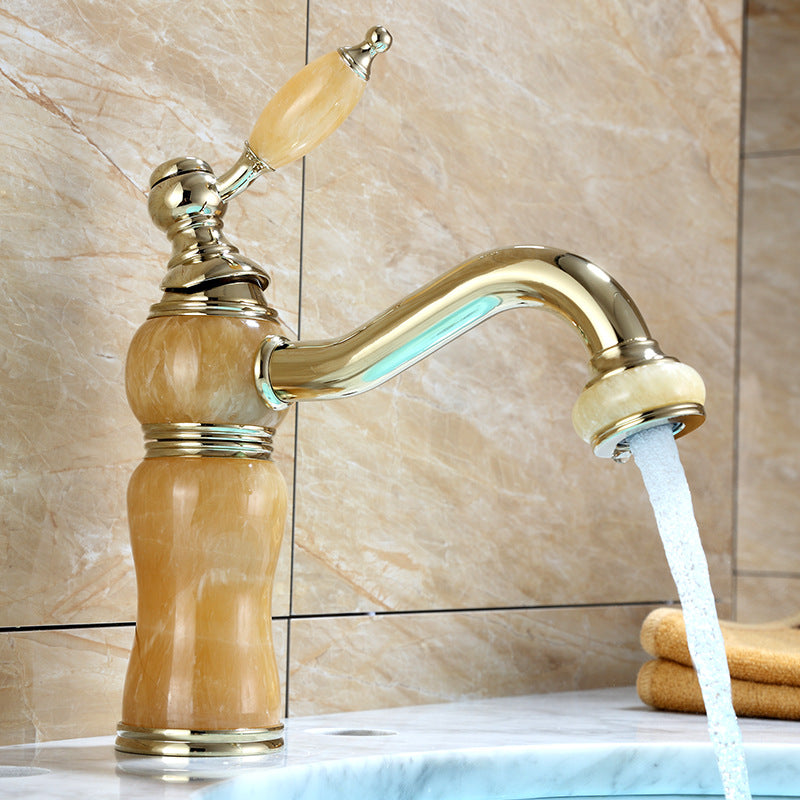 Luxury Vessel Faucet Brass Lever Handles Low Arc Basin Lavatory Faucet