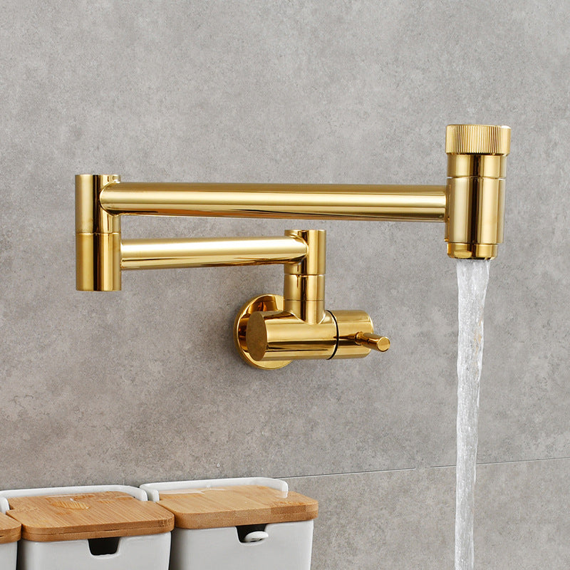 Modern Faucet 1-Handle Brass Single Level Low Profile Pot Filler Kitchen Faucet