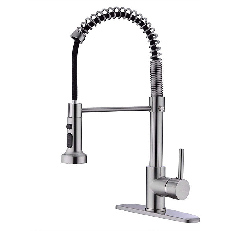 Modern Farmhouse Spring Spout One Handle Kitchen Standard Faucet High Arch Water Filler