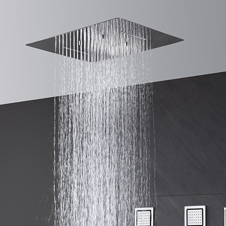 All-copper Concealed Shower Set In-wall Bathroom Minimalist Waterfall Shower