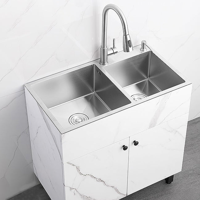 Modern Style Kitchen Sink Stainless Steel All-in-one Kitchen Sink with Storage Box