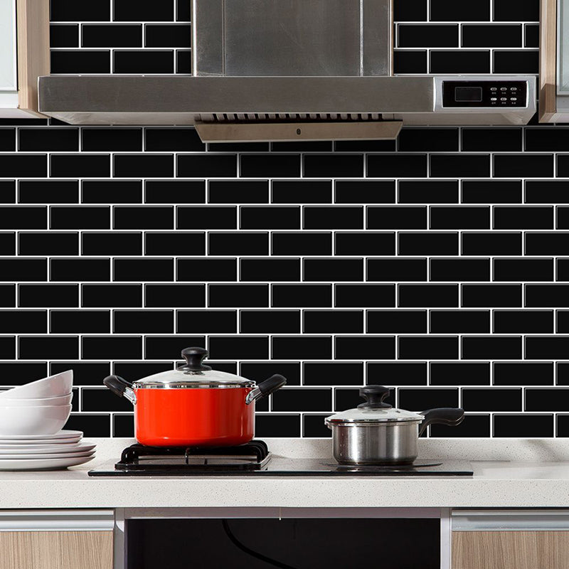 Peel & Stick Subway Tile PVC Stain Resistant Rectangle Peel and Stick Tile for Kitchen