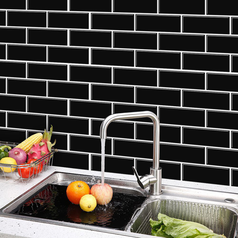 Peel & Stick Subway Tile PVC Stain Resistant Rectangle Peel and Stick Tile for Kitchen