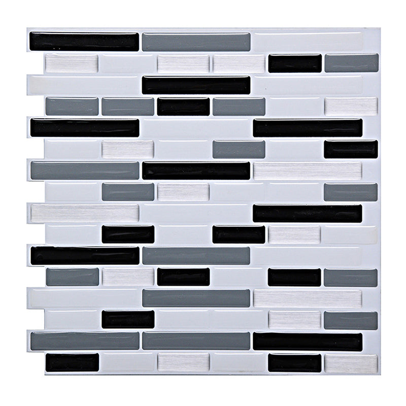 Peel and Stick Wall Tile PVC Rectangle Peel and Stick Subway Wall Tile for Kitchen