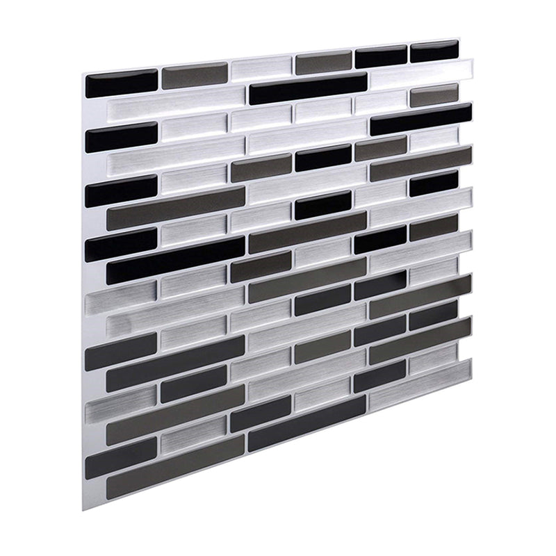 Peel and Stick Wall Tile PVC Rectangle Peel and Stick Subway Wall Tile for Kitchen