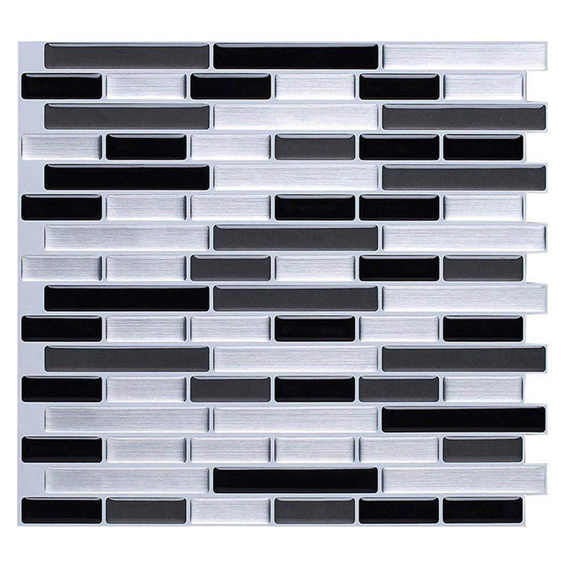 Peel and Stick Wall Tile PVC Rectangle Peel and Stick Subway Wall Tile for Kitchen