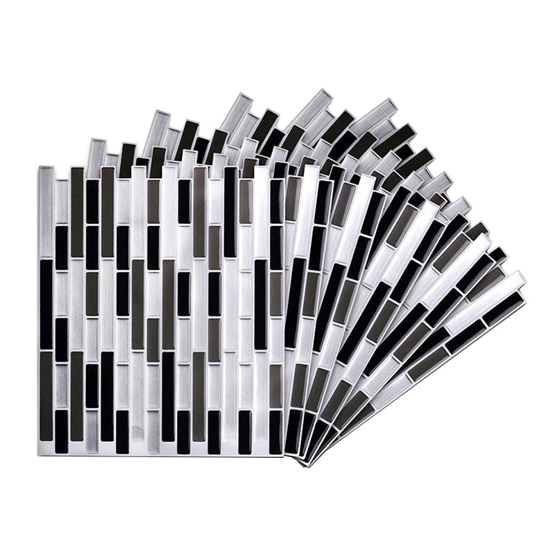 Peel and Stick Wall Tile PVC Rectangle Peel and Stick Subway Wall Tile for Kitchen