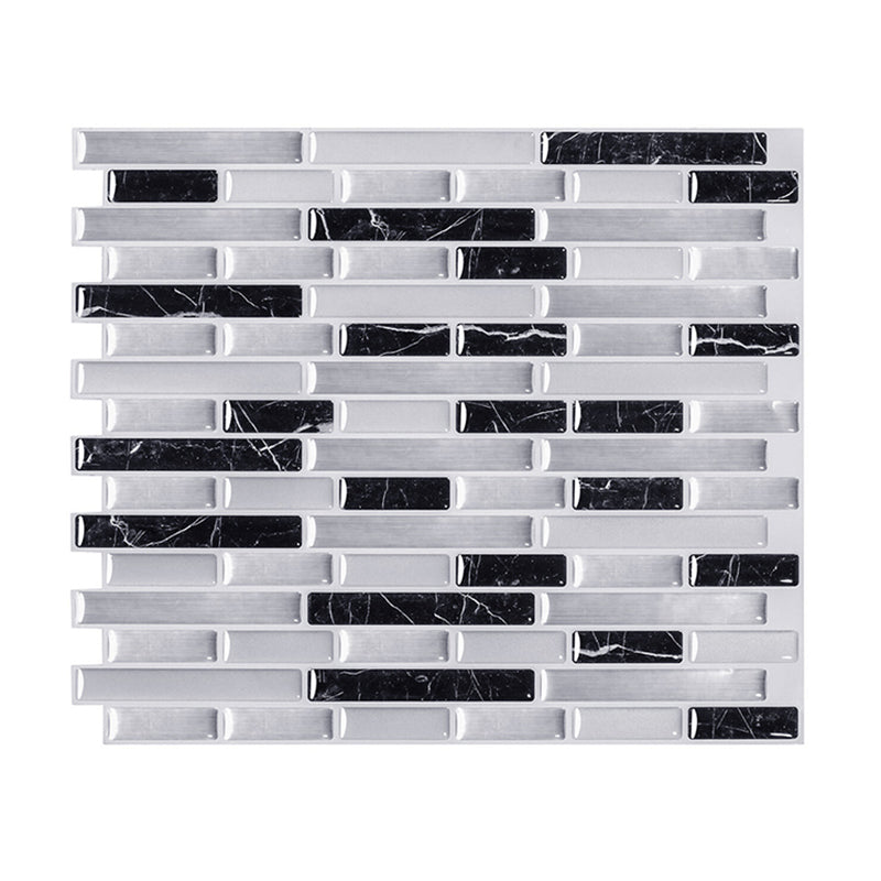 Peel and Stick Wall Tile PVC Rectangle Peel and Stick Subway Wall Tile for Kitchen