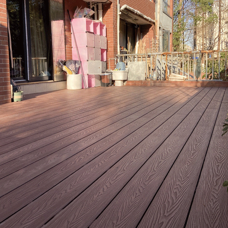 Deck Plank Outdoor Wooden Striped Pattern Waterproof Floor Board