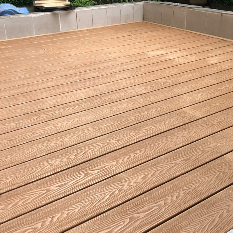 Deck Plank Outdoor Wooden Striped Pattern Waterproof Floor Board