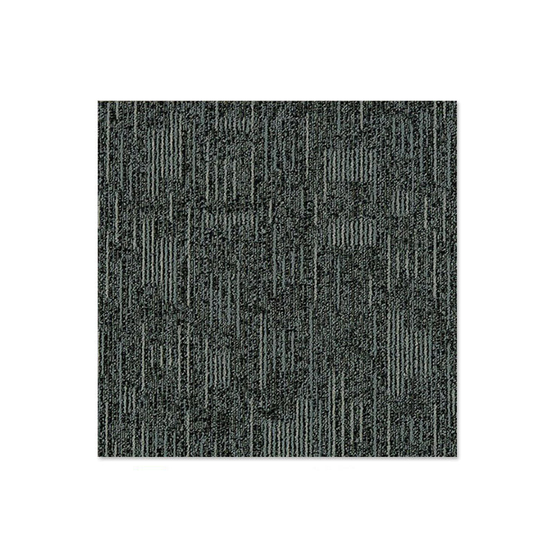 Carpet Tile Fade Resistant Non-Skid Striped Loose Lay Carpet Tile Living Room