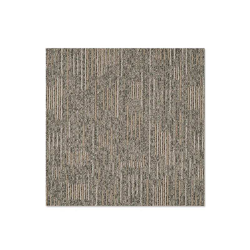 Carpet Tile Fade Resistant Non-Skid Striped Loose Lay Carpet Tile Living Room