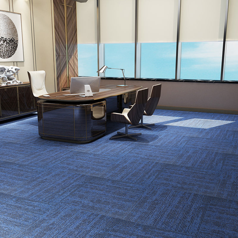 Carpet Tile Non-Skid Fade Resistant Solid Color Loose Lay Carpet Tiles Living Room