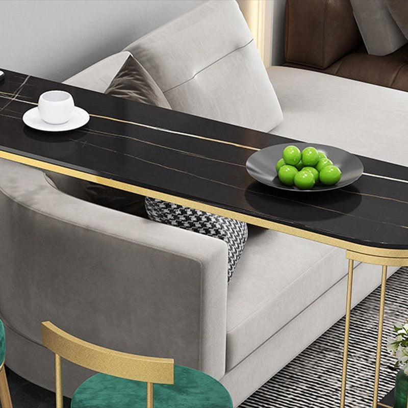 Modern Bistro Bar Table Storage Sintered Stone Bar Table for Living Room