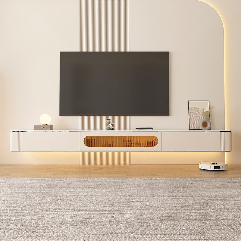 Modern TV Stand Console Floating TV Media Console with Drawers