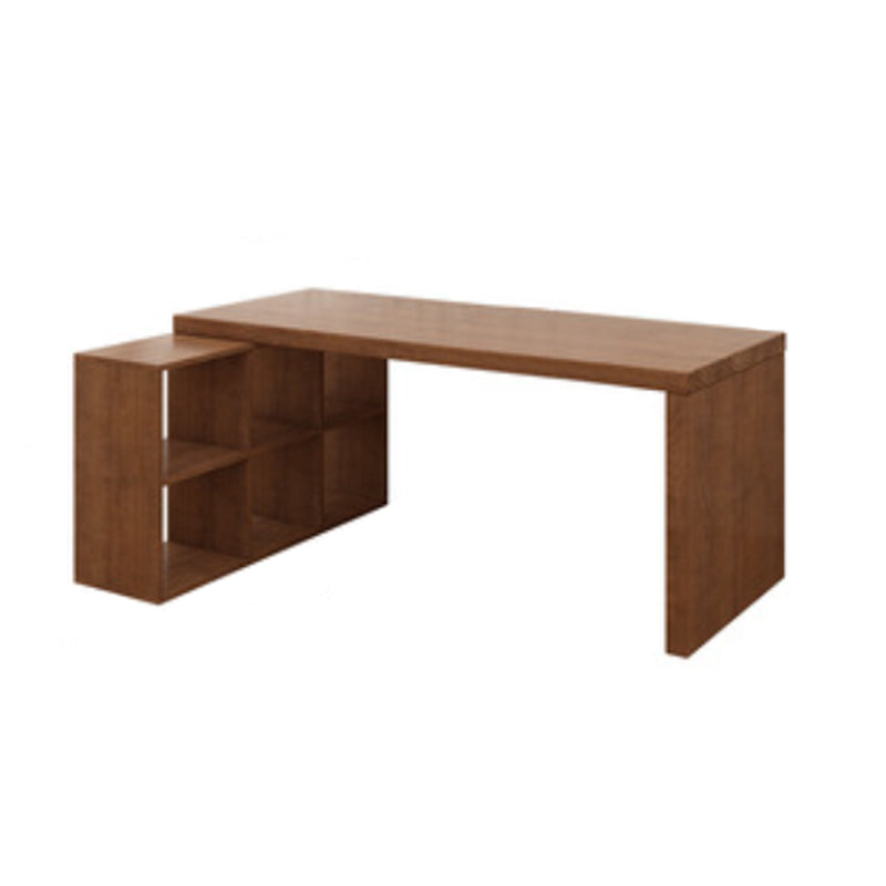 Contemporary Pine Office Desk L-Shape Writing Desk for Office