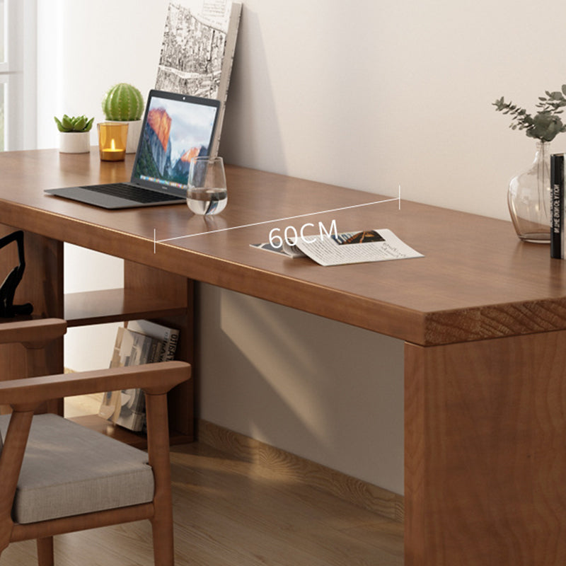 Contemporary Pine Office Desk L-Shape Writing Desk for Office