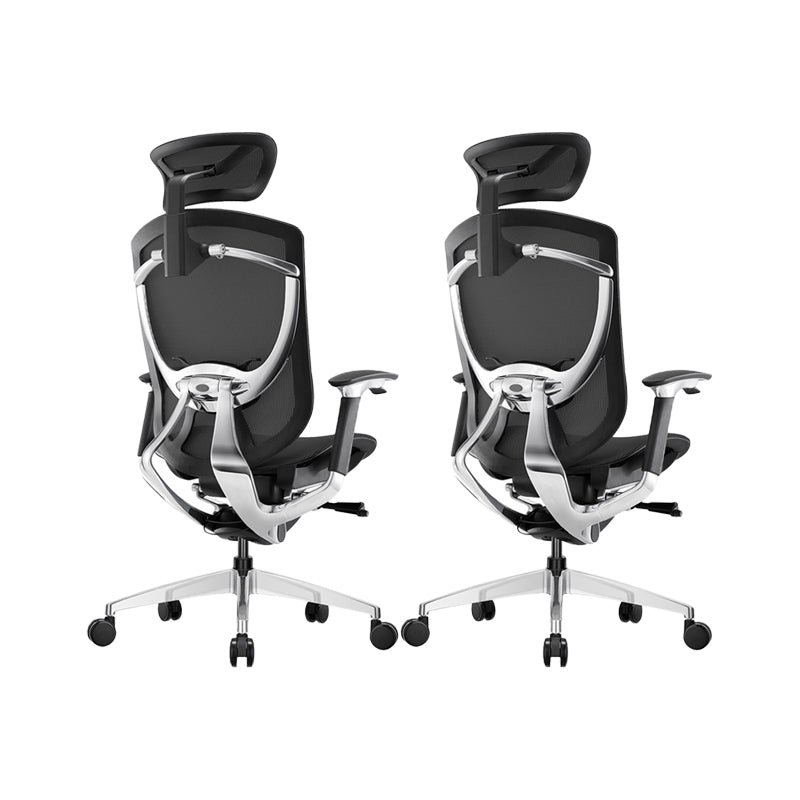 Modern Office Chair Adjustable Seat Height Removable Arms Swivel Chair with Wheels