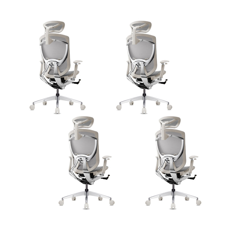 Modern Office Chair Adjustable Seat Height Removable Arms Swivel Chair with Wheels