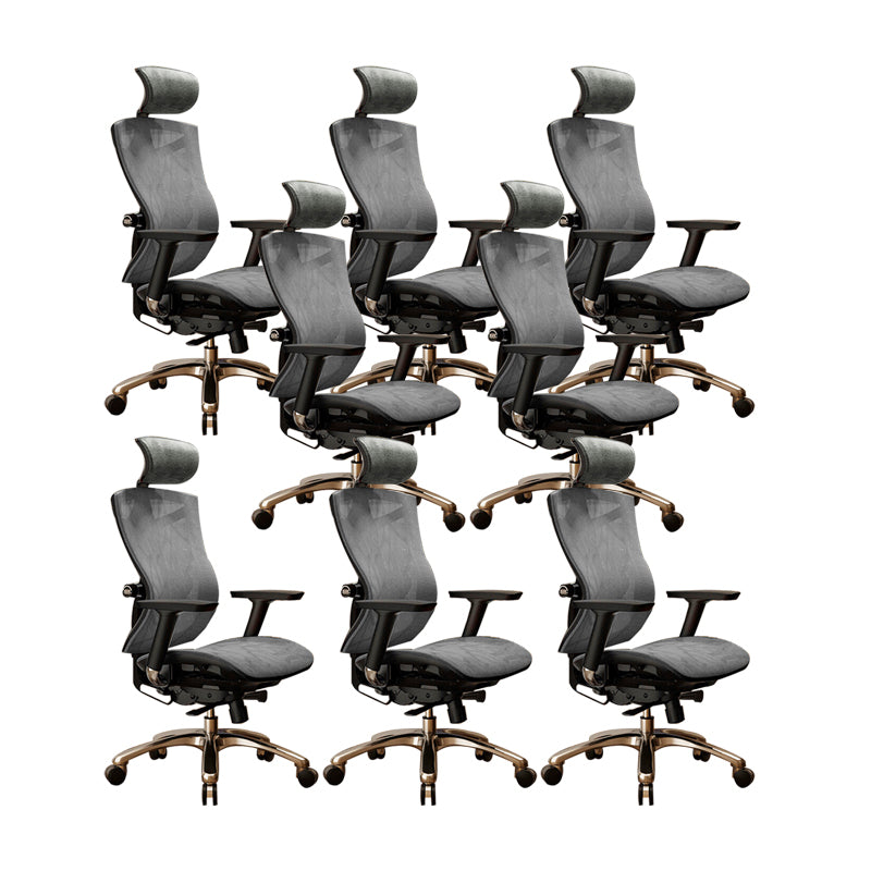 Modern Chair Removable Arms Adjustable Seat Height Office Chair with Wheels