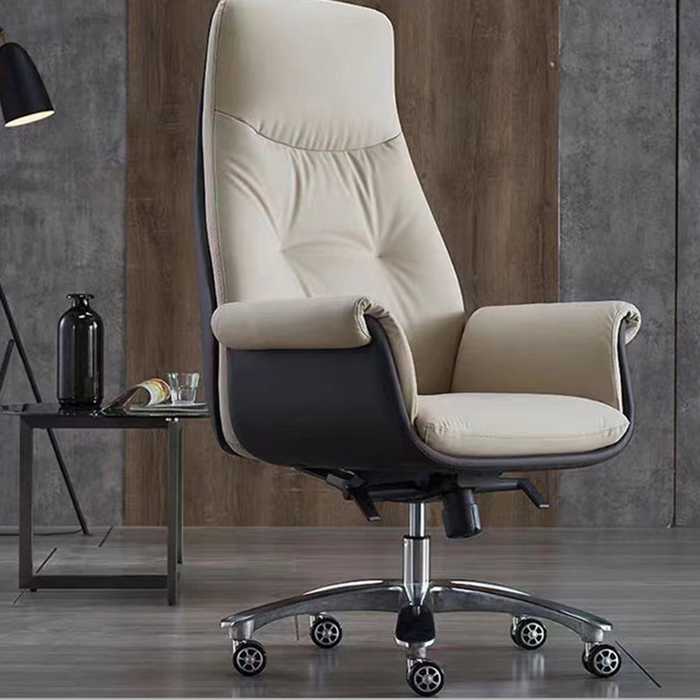 Modern Executive Chair Adjustable Back Height Office Chair with Wheels